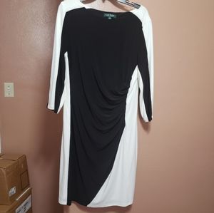 Black & White Ralph Lauren Dress Size 16